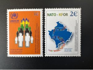 2004 Kosovo Mi. 18 - 19 United Nations NATO NATO KFOR UNHCR Refugees-