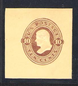United States  U193   U.S. Cut Square, 10c Brown, Manila,...