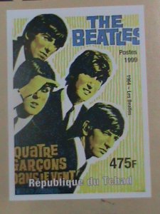 CHAD STAMP: 1999- TWENTY CENTURY-THE BEATLES  -MINT NOT HING S/S SHEET