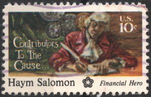 SC#1561 10¢ Contributors to the Cause: Haym Salomon (1975) Used