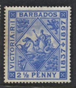 STAMP STATION PERTH -Barbados #84 Badge of Colony MH Wmk.1 CV$20.00