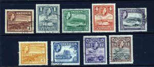 ANTIGUA QE II 1953-62 Pictorial Group SG 120a to SG 129 VFU 