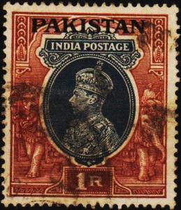 Pakistan. 1947 1r S.G.14 Fine Used