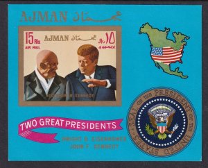 Ajman MI 2628 BL 216 John F Kennedy Souvenir Sheet MNH VF