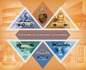 TOGO 2013 SHEET PIONEERS OF THE AUTOMOBILE INDUSTRY CARS tg13408a