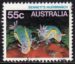 Australia # 913 used ~ 55c Fish-Bennett's Nudibranch