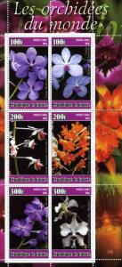 Guinea 2003 Orchids of The World Sheet Perforated mnh.vf