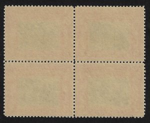 US 651 - MNH Block of 4.  1929 Clark Commemorative with Incredible Centering. 