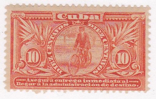 Cuba Special Delivery Stamp SC #E3 Inmediata 1902 MLH OG.