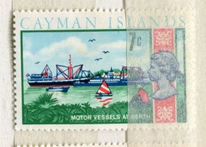 CAYMAN ISLANDS; 1969 early QEII Pictorial issue fine Mint hinged 7c. value