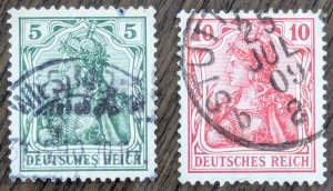 Germany, Scott-67-68. 1902. Both used, never hinged.