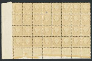 ICELAND 1911, 4a CORNER MARGIN BLOCK OF 32, NH Sc#88 CAT$190 (SEE BELOW)