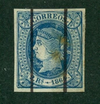 Spain 1864 #66a U SCV(2024)=$5.00