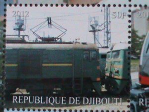 ​DJIBOUTI-2012-CLASSIC & MODEN TRAINS IMPERF-MNH S/S-VF WE SHIP TO WORLDWIDE