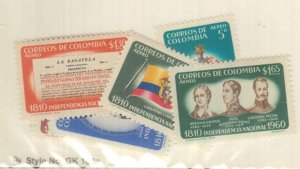 Colombia - 1960-SC 719,C377-85 - mh-Conjuntos Completos 