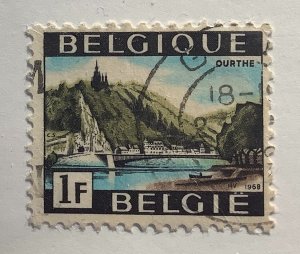 Belgium 1968 Scott 646 used - 1 Fr,  Tourism,  Ourthe Valley