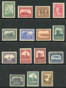 Newfoundland SG164/78 1928-29 KGV Set of 15 M/M