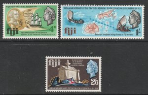 Fiji  Scott 233/235 - SG364/366, 1967 Admiral Bligh Set MH*