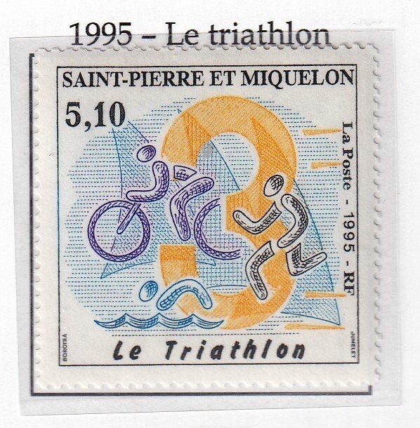 SPM ,  St. Pierre et Miquelon 1995 - Triathlon   - MNH  single   # 611