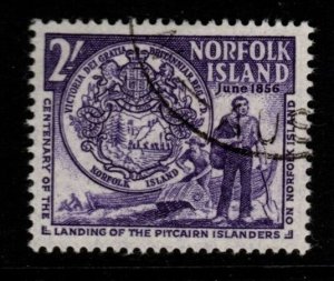 NORFOLK ISLAND SG20a 1956 CENTENARY OF LANDING TYPE II VIOLET FINE USED