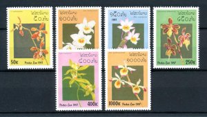 [79909] Laos 1997 Flora flowers blumen Orchids  MNH