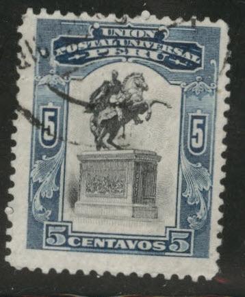 Peru  Scott 171 used 1907 stamp 