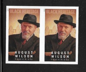 Scott #5555a IMPERFORATE (NO DIE-CUT) August Wilson Horiz. Pair, MNH-SOLD OUT