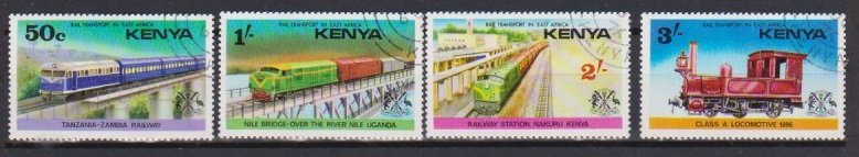 1976 Kenya Scott 64-67 Tanzania-Zambia Railway CTO hinged