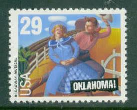 2722 29c Broadway Musical Oklahoma Fine MNH
