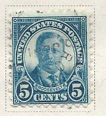 US#586 Teddy Roosevelt (U) CV $0.50