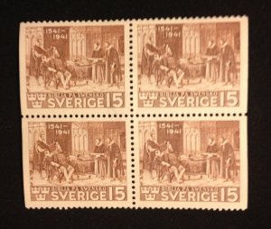 Sweden MLH Scott 316 zip block of four VF