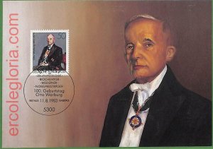 ag7277 - GERMANY - MAXIMUM CARD - 11.08.1983 - Otto Warburg, Medicine-