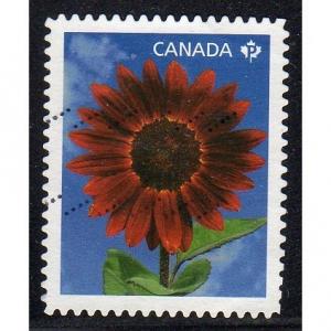 Canada 2443 - Used - Red Flower (cv 0.65) +