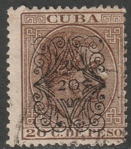Cuba 1883 Sc 108 used