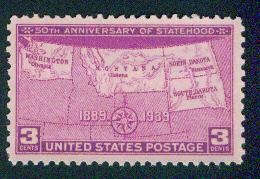 USA Scott 858 MNH** 1939 stamp Statehood