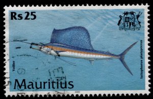 Mauritius #921 Fish Used CV$3.50