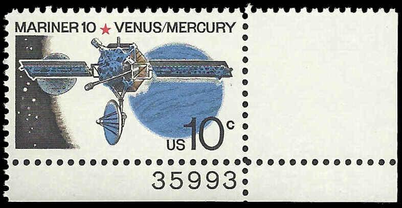 # 1557 MINT NEVER HINGED MARINER 10 VENUS MERCURY XF+