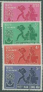 Vietnam SC# 132-5 Refugee Family & WRY Emblem ,set of 4, MNH