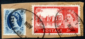 1963 Sg 596a 5s with Crough End Registered Cancellation dated 15 November 1967