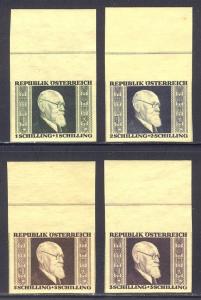 AUSTRIA #B185a-88a Mint NH - 1946 Renner Set