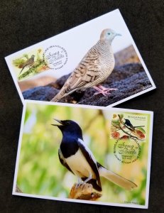 *FREE SHIP Singapore Bangladesh Joint Issue Birds 2022 Tree Songbird (maxicard)