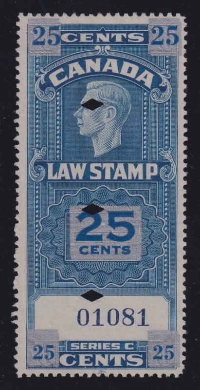 Canada Revenue (Federal), van Dam FSC23a, used, Double Silver Overprint