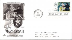 FDC 1966 SC #1322 Artcraft Cachet - Washington DC - Single - J3598