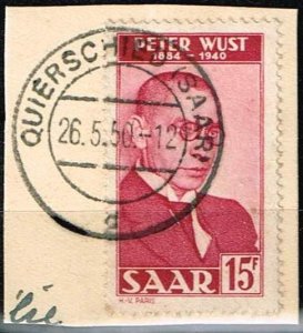 Saar 1950,Sc.#221 used