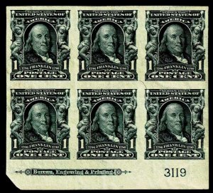 US.# 314 .01c  2ND. BUREAU ISSUES OF 1906 - PB-6 OGLH - VF - CV$200.00 (ESP#329)