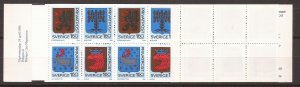 1984 Sweden -Sc 1495a - MNH VF - complete booklet - Provincial Arms