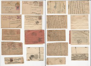India Cover Lot B, States, Jaipur, Indore, 8 Different, Postal Cards