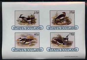 Staffa 1981 Birds #80 imperf sheetlet containing set of 4...