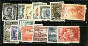 Uruguay Stamps VF Unused Essay Specimen Set of 14