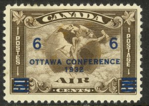 CANADA 1932 OTTAWA CONFERENCE AIRMAIL Sc C4 MHR